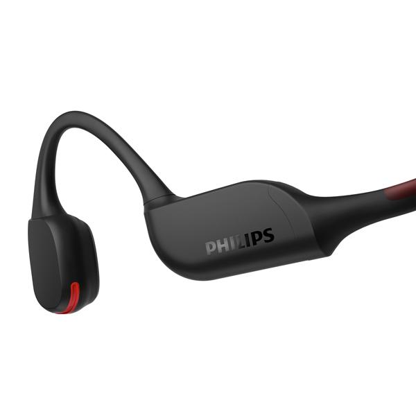 新座買蔵 PHILIPS フィリップス TAA7607 ブラック 骨伝導ワイヤレスイヤホン Bluetooth 防水 防塵 IP66 (送料無料)