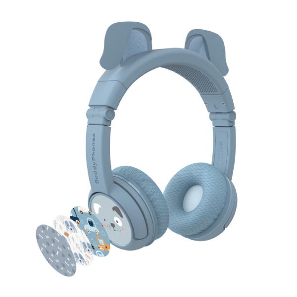 Onanoff オナノフ BuddyPhones PlayEars+ DOG with BEAM MIC 子供向けヘッドホン 音量制限 ワイヤレスヘッドホン (送料無料)の画像