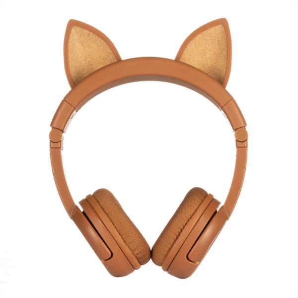 Onanoff オナノフ BuddyPhones PlayEars+ FOX with BEAM MIC 子供向けヘッドホン 音量制限 ワイヤレスヘッドホン (送料無料)の画像
