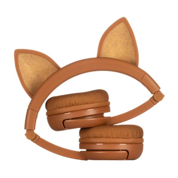 Onanoff オナノフ BuddyPhones PlayEars+ FOX with BEAM MIC 子供向けヘッドホン 音量制限 ワイヤレスヘッドホン (送料無料)の画像
