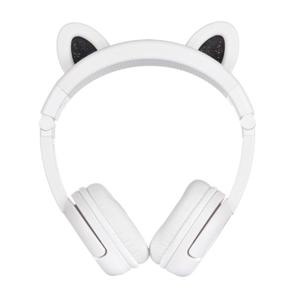 (お取り寄せ) Onanoff オナノフ BuddyPhones PlayEars+ BEAR with BEAM MIC 子供向けヘッドホン 音量制限 ワイヤレスヘッドホン (送料無料)の画像