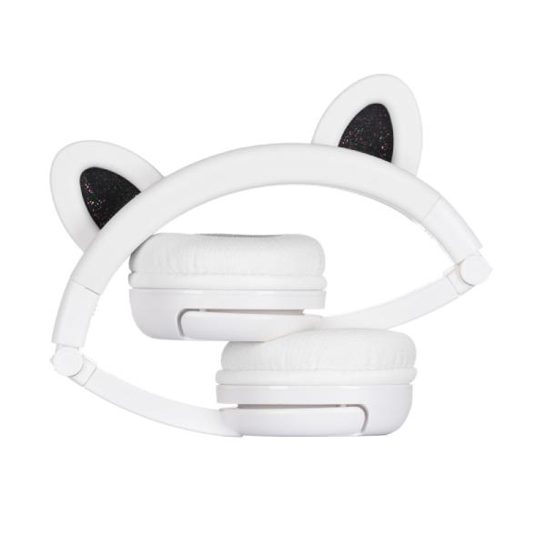(お取り寄せ) Onanoff オナノフ BuddyPhones PlayEars+ BEAR with BEAM MIC 子供向けヘッドホン 音量制限 ワイヤレスヘッドホン (送料無料)の画像