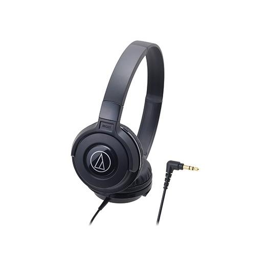 密閉型 ポータブル ヘッドホン audio-technica オーディオテクニカ ATH-S100 BK ブラック｜e-earphone