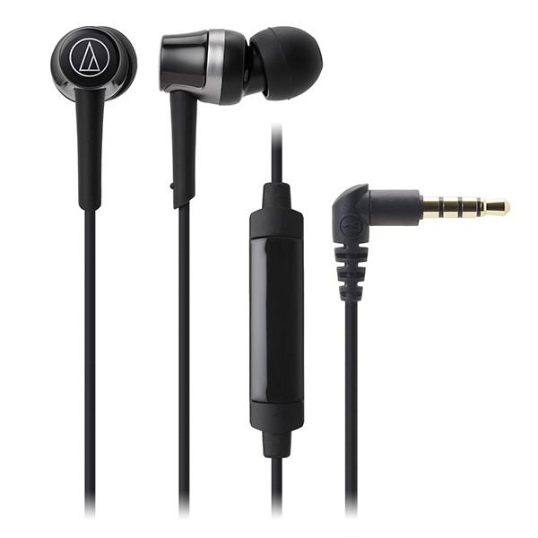 audio-technica オーディオテクニカ ATH-CKR30iS BK ブラック 有線 マイク付き スマホ用 カナル型 イヤホン｜e-earphone