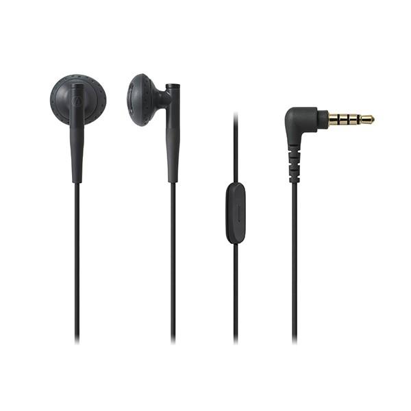 audio-technica オーディオテクニカ ATH-C200iS BK ブラック インナーイヤー型 リモコンマイク付き イヤホン｜e-earphone