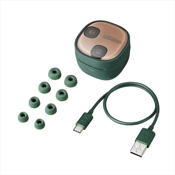 ワイヤレスイヤホン audio-technica オーディオテクニカ ATH-SQ1TW2 GR フォレストグリーン Bluetooth マルチポイント (送料無料)｜e-earphone｜17