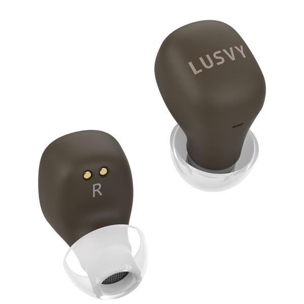 (ワイヤレスイヤホン) LUSVY　L103 CAFE エスプレッソ カナル型 Bluetooth 5.3 ブルートゥース AAC 小型 コンパクト おしゃれ かわいい カラバリ (L103CAFEESP)｜e-earphone｜05