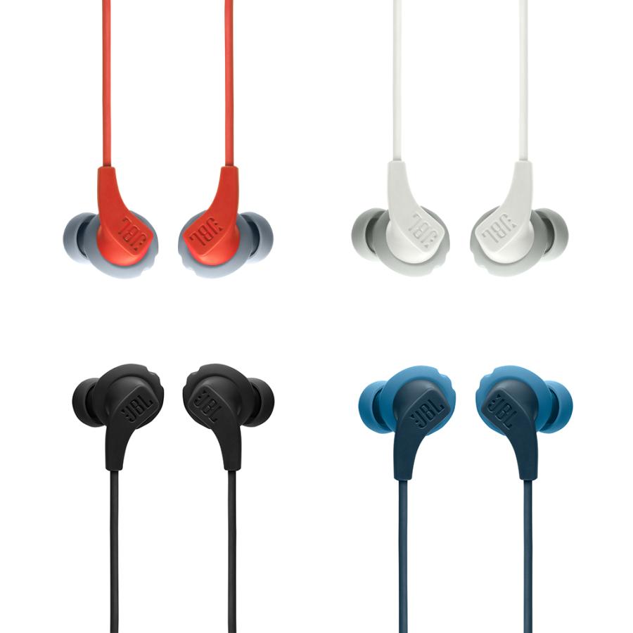 JBL 有線イヤホン 2点セット ミントは未使用　赤は使用済美品　ライトニング JBL ジェービーエル ENDURANCE RUN 2 WIRED コーラル 有線イヤホン