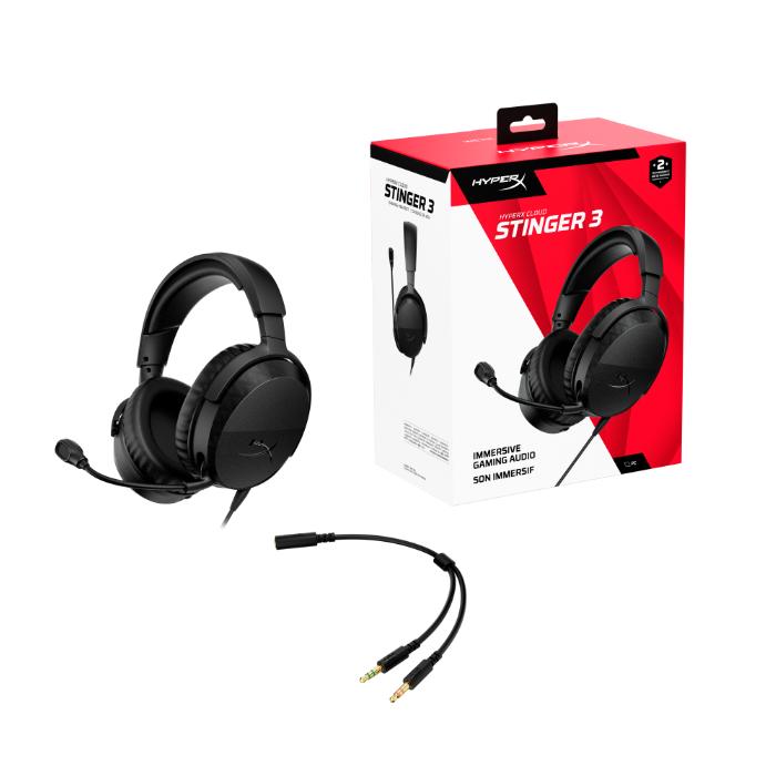Hyper X HyperX Cloud Stinger 3 Gaming HeadSet Black 【HXR-BS1T5AA