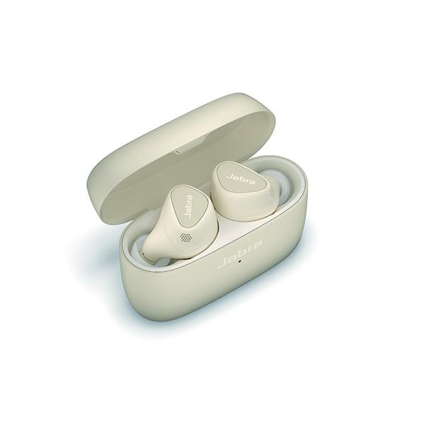 Jabra ジャブラ Elite 5 Gold Beige ワイヤレスイヤホン Bluetooth ノイズキャンセリング ANC マイク付き 防水 防塵 IP55 防塵