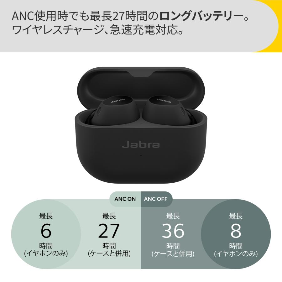 Jabra Elite 10 Titanium Black ジャブラ ワイヤレスイヤホン ノイズキャンセリング Bluetooth ブルートゥース イヤホン｜e-earphone｜10