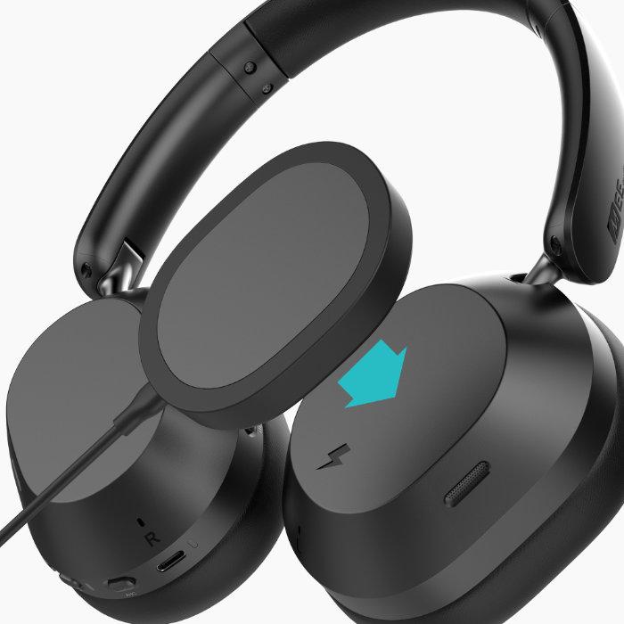 (5月1日発売予定) MEE audio MATRIX CINEMA 3D【HP-CMA3D-BK】ワイヤレスヘッドホン Bluetooth LDAC ノイズキャンセリング 3D空間オーディオ ミーオーディオ_4