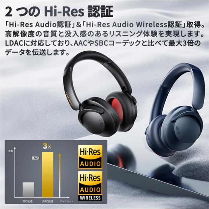 1MORE SonoFlow Pro ワイヤレスヘッドホン ブルー ANC 1MORE 1MORE