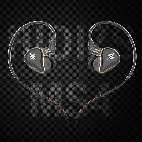 (お取り寄せ)カナル型 有線 高音質 イヤホン HIDIZS MS4 Black ブラック