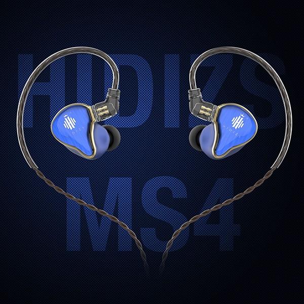 (お取り寄せ) カナル型 有線 高音質 イヤホン HIDIZS MS4 Blue ブルー