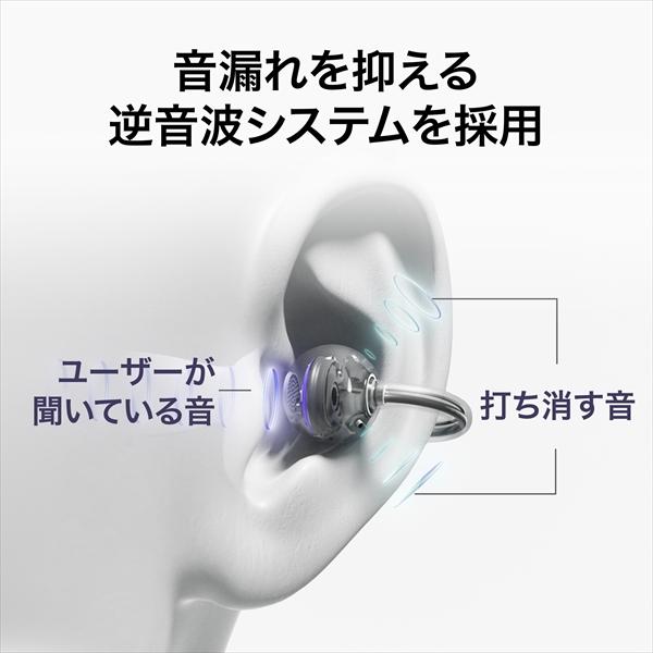 HUAWEI FreeClip Purple ワイヤレスイヤホン 耳を塞がない ファーウェイ パープル イヤーカフ オープンイヤー 開放型 Bluetooth (送料無料)｜e-earphone｜06