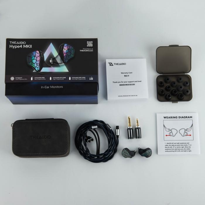 THIEAUDIO Hype 4 MKII イヤホン イヤフォン 有線 カナル 密閉型 2pin リケーブル ストレート型 プラグ 3.5mm 4.4mm 没入感 ハイブリッドの画像