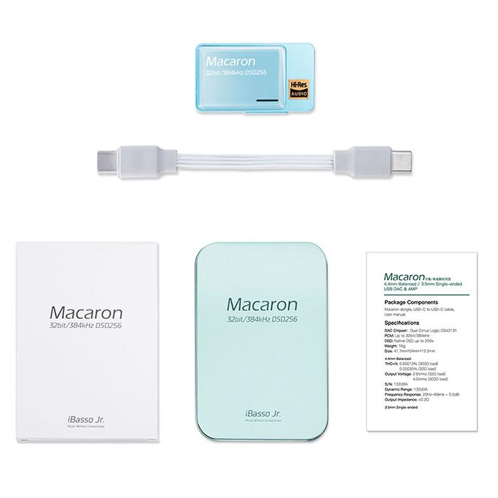 Audio iBasso Jr. Macaron BK ポータブルアンプ DAC ポタアン 【え】 バランス接続 アイバッソオーディオ