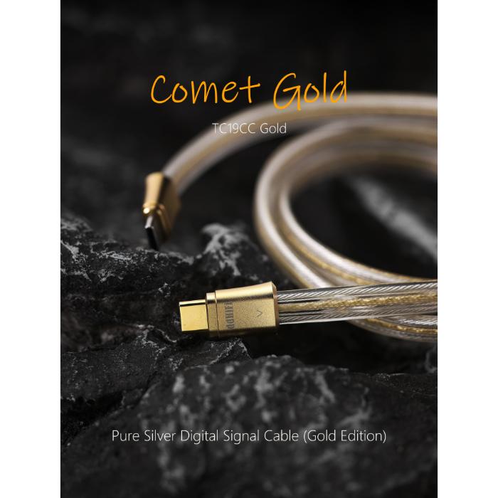 ddHiFi ddHiFi TC19CC Gold 100cm USBケーブル Type-C USB-C スムーズ