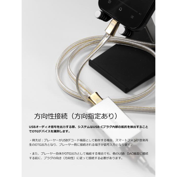 ddHiFi ddHiFi TC19CC Gold 10cm USBケーブル Type-C USB-C スムーズ