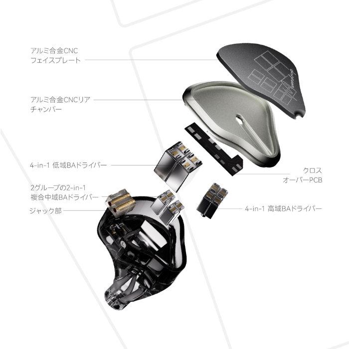水月雨 (MOONDROP) Armature Art 12【MD-IEM-086】有線 イヤホン