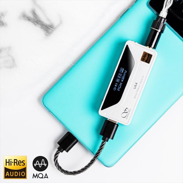 SHANLING UA4 シルバー ヘッドホンアンプ USB DAC アンプ 3.5mm 4.4mm バランス接続可能 ディスプレイ搭載 シャンリン (送料無料)｜e-earphone｜16