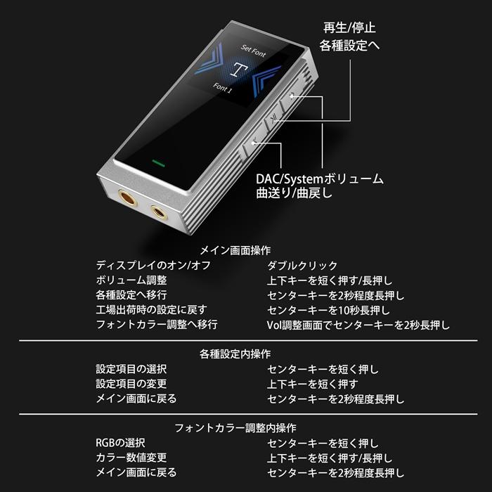SHANLING ヘッドホン UA6 SILVER SHANLING SHANLING UA6 Silver ポータブル ヘッドホンアンプ DAC Type