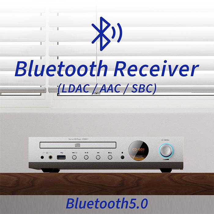 SHANLING CD80II Silver CDプレイヤー CDプレーヤー デスクトップ ハイレゾ 高音質 Bluetoothレシーバー ブルートゥース LDAC AAC シャンリン