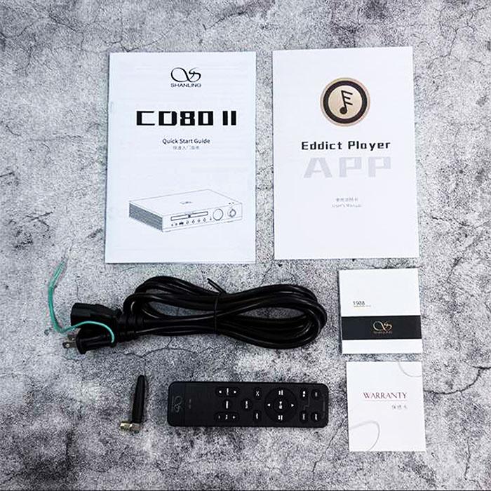 SHANLING CD80II Silver CDプレイヤー CDプレーヤー デスクトップ ハイレゾ 高音質 Bluetoothレシーバー ブルートゥース LDAC AAC シャンリン