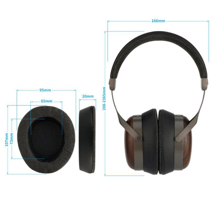 SIVGA SV021Pro ゼブラウッド 有線ヘッドホン オーバーイヤー ウッドハウジング リケーブル対応 3.5mm両出し 6.3mm変換プラグ付属 シブガ_3
