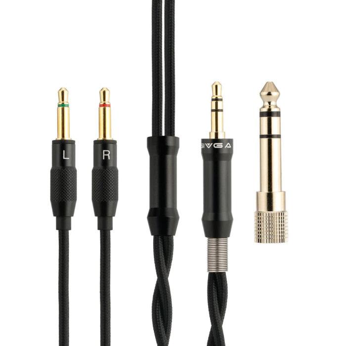 SIVGA SV021Pro ゼブラウッド 有線ヘッドホン オーバーイヤー ウッドハウジング リケーブル対応 3.5mm両出し 6.3mm変換プラグ付属 シブガ_6