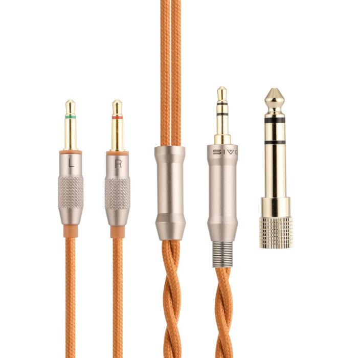 SIVGA SV021Pro ビーチウッド 有線ヘッドホン オーバーイヤー ウッドハウジング リケーブル対応 3.5mm両出し 6.3mm変換プラグ付属 シブガ_6