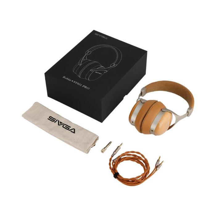 SIVGA SV021Pro ビーチウッド 有線ヘッドホン オーバーイヤー ウッドハウジング リケーブル対応 3.5mm両出し 6.3mm変換プラグ付属 シブガ_7