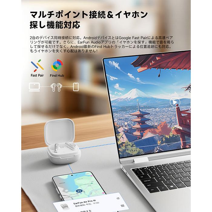 EarFun（イヤーファン） EarFun Air Pro 4i White ワイヤレスイヤホン