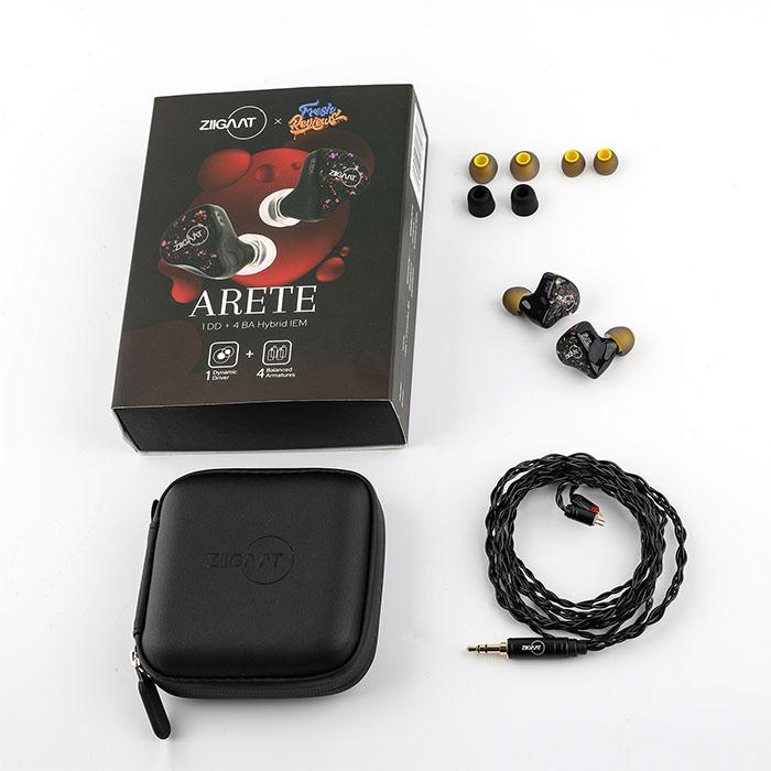 ZIIGAAT ZiiGaat ZiiGaat x Fresh Reviews Arete Black 有線イヤホン