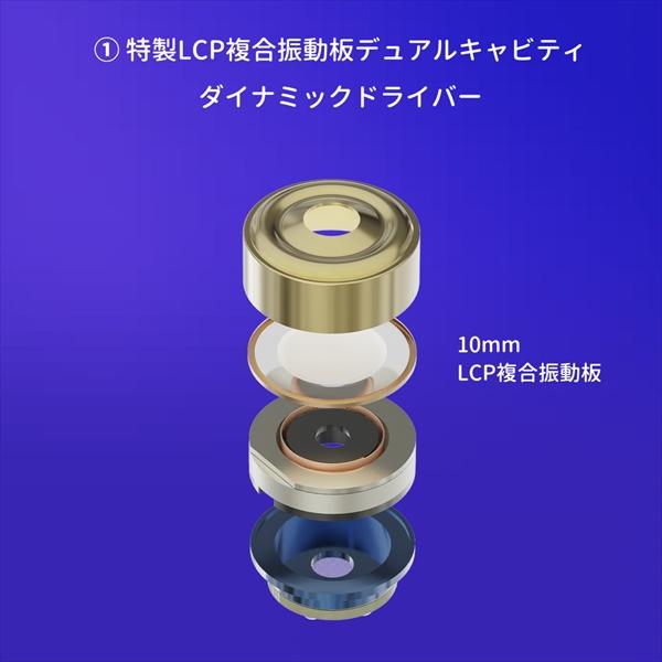 BQEYZ Wind 銀 (4.4mm) 有線 イヤホン カナル型 耳掛け型 シュア BQEYZ Wind 銀 (4.4mm) 有線 イヤホン カナル型 耳掛け型 シュア