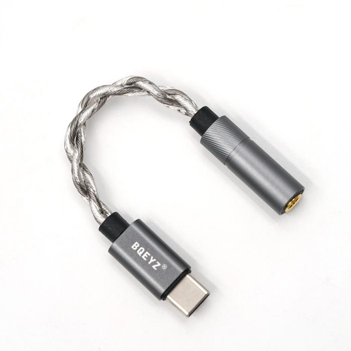 BQEYZ Lin（Type-C to 3.5mm ケーブル） 変換アダプター USB