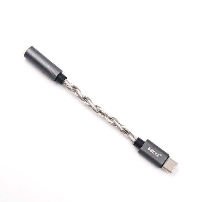 BQEYZ Lin（Type-C to 3.5mm ケーブル） 変換アダプター USB