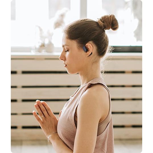 (在庫限り) Oladance フルワイヤレスイヤホン Oladance ウェアラブルステレオ オレンジ オープンイヤー IPX4 Oladance