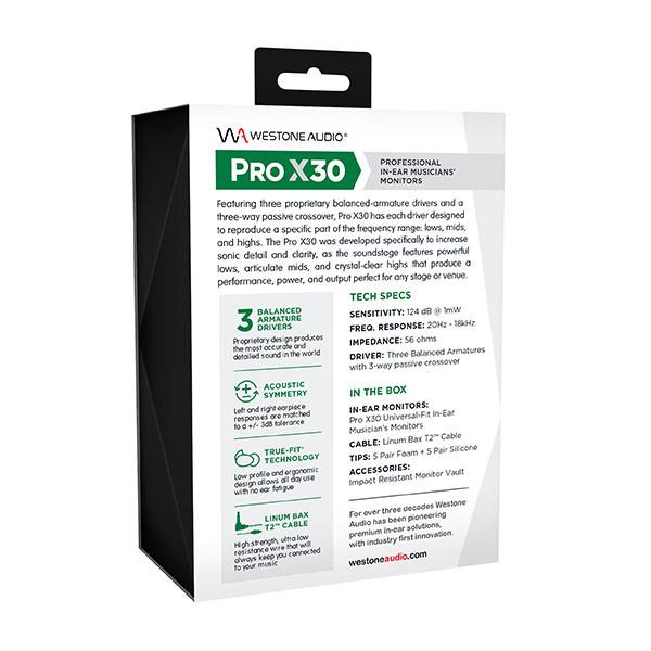 Westone PRO X30 イヤホン 新品未開封 Westone Audio AM PRO X30 [WA-AM-PRO-X30]｜新品通販フジヤ