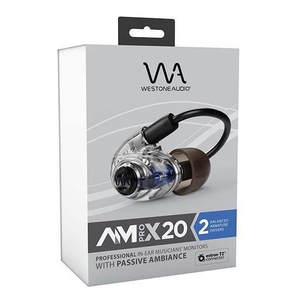 Westone Audio AM PRO X20 ウェストンオーディオ 有線イヤホン カナル型 耳掛け型 シュア掛け リケーブル対応 Estron製T2 送料無料の画像
