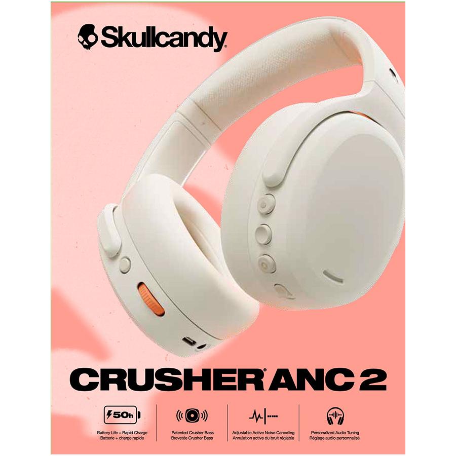 Skullcandy CRUSHER ANC 2 BONE WHITE ワイヤレスヘッドホン