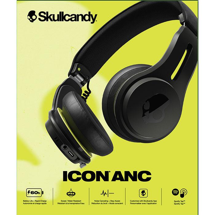 Skullcandy Icon ANC True Black ワイヤレスヘッドホン Skullcandy Icon ANC True Black ワイヤレスヘッドホン