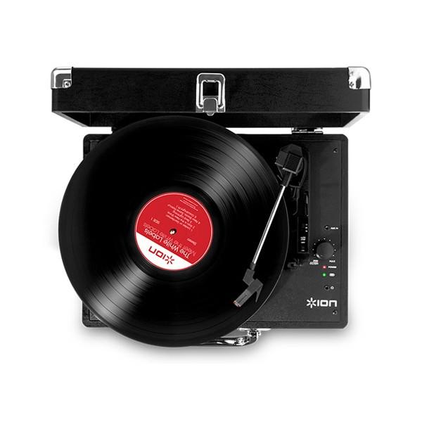 ION VINYL MOTION -Portable Suitcase Turntable-ステレオ金棒引き積み上げる オールインワン アナログ レコード盤 テレビ、オーディオ、カメラ-レコードプレーヤー