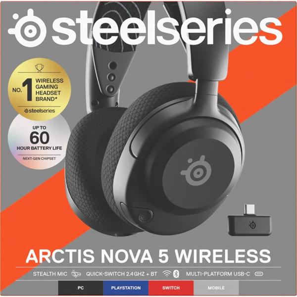 SteelSeries Arctis Nova 5 ゲーミングヘッドセット ゲーム SteelSeries Arctis Nova 5 ゲーミングヘッドセット ゲーム