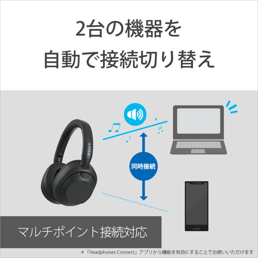 (次回入荷:5月下旬予定) SONY ULT WEAR ソニー アルトウェア WH-ULT900N ヘッドホン Bluetooth 重低音 ノイズキャンセリング ノイズキャンセル｜e-earphone｜17