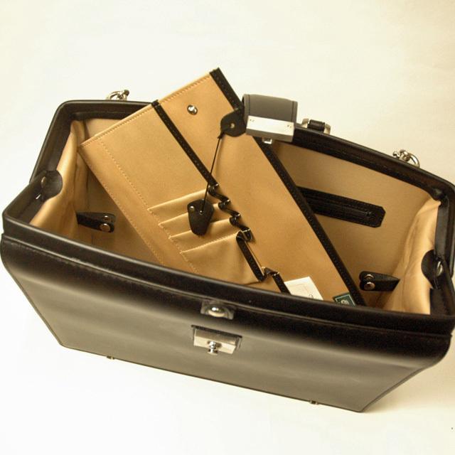 ダレスバッグ 牛革 青木鞄 ジーニアス 口枠部 手縫い 日本職人