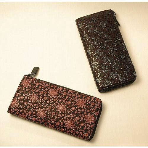 【新品】印伝の長財布（鹿革・本漆） 印傳屋 印伝財布 長財布 レディース L字ファスナー 印伝屋 日本