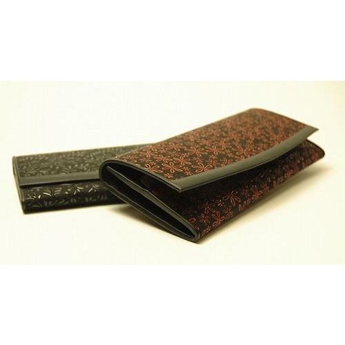 【新品】印伝の長財布（鹿革・本漆） 印傳屋 印伝財布 長財布 印伝 日本製 鹿革 漆塗り 甲州印伝