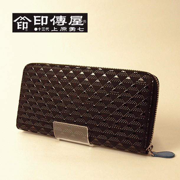 印傳屋（INDEN-YA） 印伝長財布 ラウンド財布 印伝屋 正規取扱店 印伝